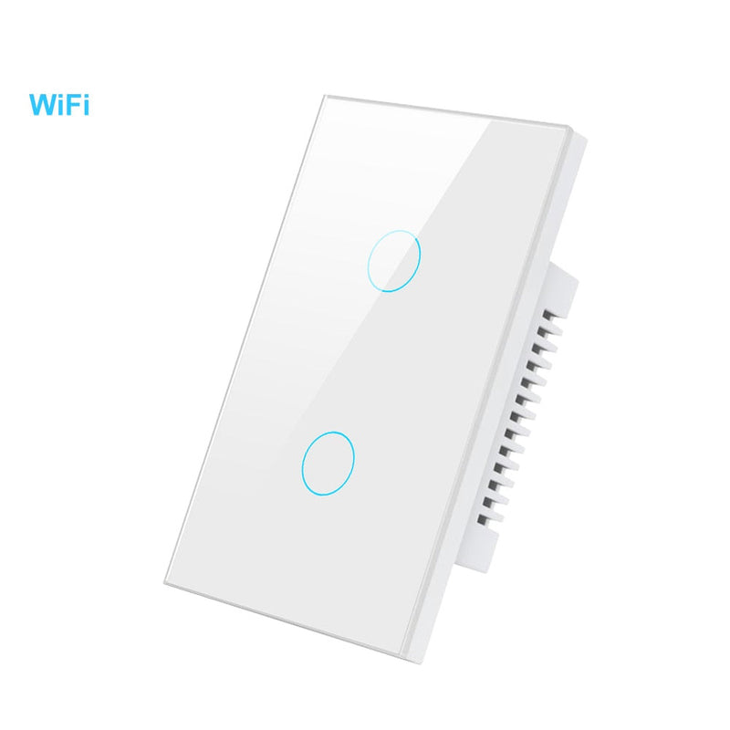 Interruptor Smart WiFi - Sem Neutro - Painel em Vidro 4x2 - Suporta Tuya e Alexa