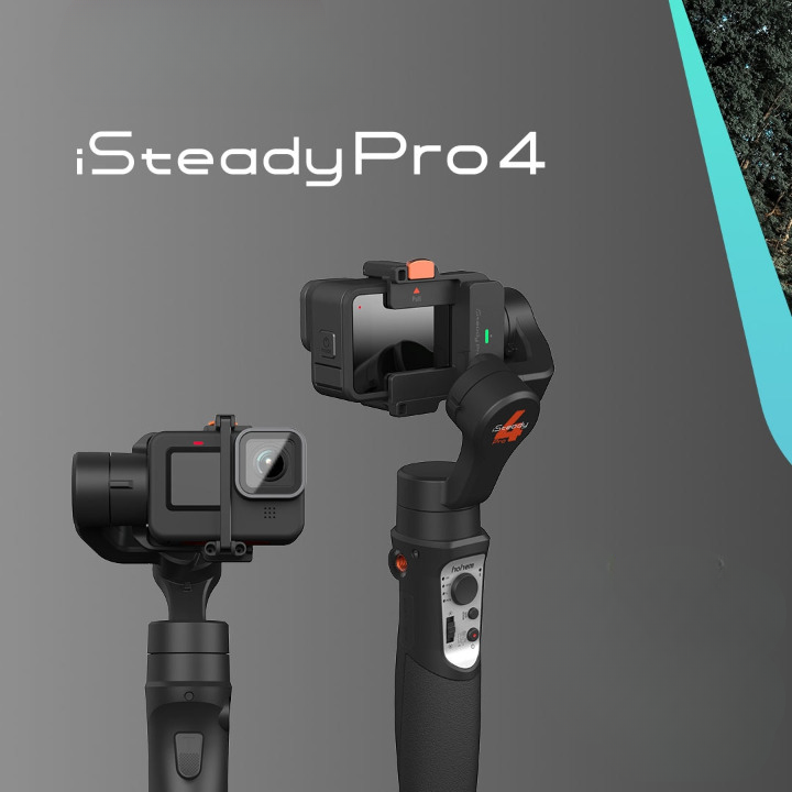 Gimbal iSteady Pro 4 para Câmeras de Ação - 3 Eixos Suporta GoPro Osmo Action e outras