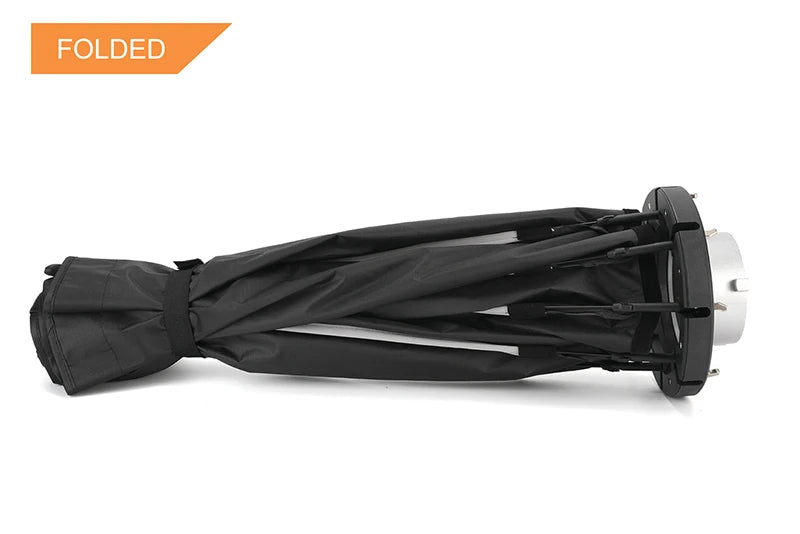 Softbox TRIOPO 90cm com Grade Colmeia - Montagem Bowens - Perfeito para Uso Externo Interno