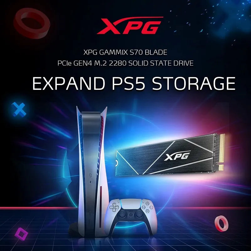 Memória SSD ADATA XPG Gammix S70b - Pcie 4.0 M.2 2280 Memória de Armazenamento para PC, PS5, Notebook