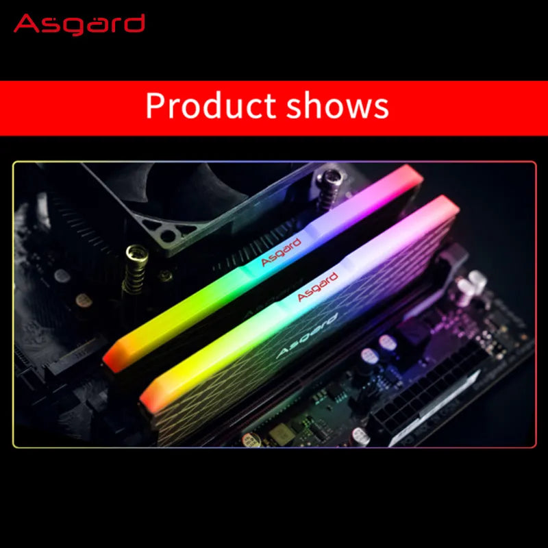 Asgard Loki W2 RGB DDR4 3200MHz Dual Channel - Memória RAM 8Gx2 e 16Gx2 - com LED RGB Spectrum - para PC Desktop