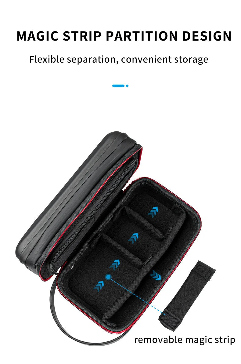 Bolsa Anti Impacto Impermeável TELESIN - para Câmeras de Ação GoPro Insta360 Osmo Action Lentes Acessórios Baterias