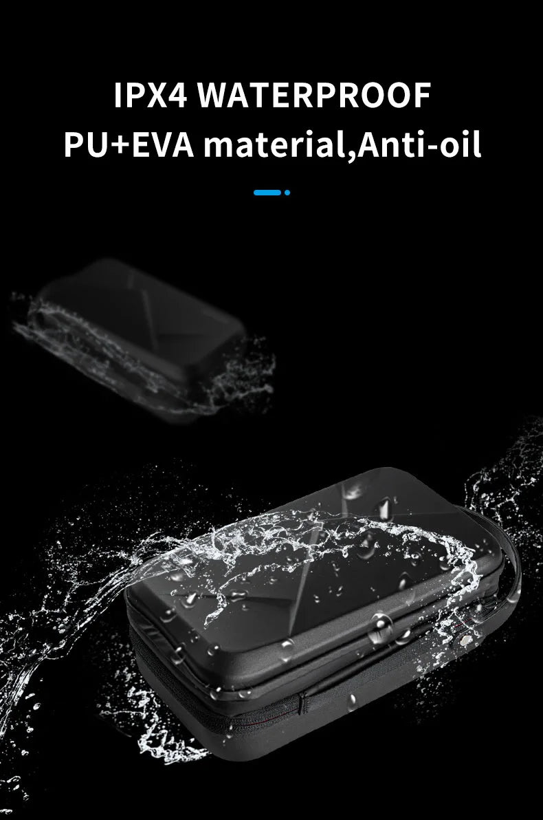 Bolsa Anti Impacto Impermeável TELESIN - para Câmeras de Ação GoPro Insta360 Osmo Action Lentes Acessórios Baterias