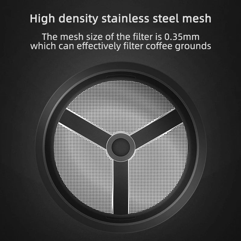Cafeteira French Press TIMEMORE Premium 450ml - em Vidro Resistente ao Calor Malha de Aço INOX Alta Densidade - Ideal para Café e Chá