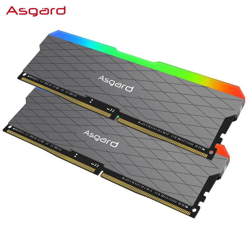 Asgard Loki W2 RGB DDR4 3200MHz Dual Channel - Memória RAM 8Gx2 e 16Gx2 - com LED RGB Spectrum - para PC Desktop