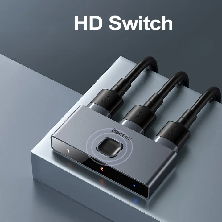 Adaptador de Entradas Switch HDMI 4K Duplo - HUB para TV, Consoles de Jogos, Monitores e Projetores