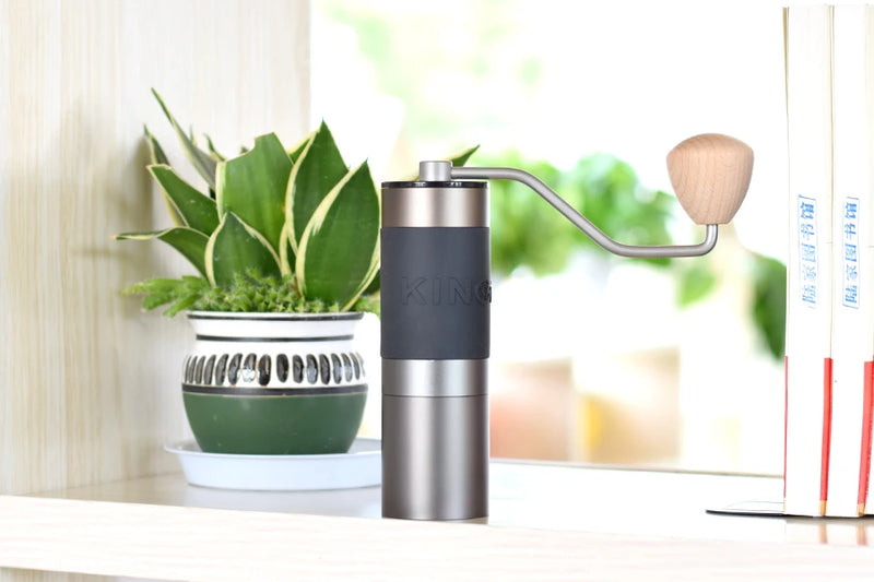 Moedor de Café Manual Ajustável KINGrinder K1/K2 - Moedor Portátil de Aço Inox 420 e Burr de 38mm/48mm