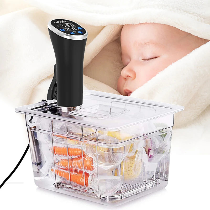 Circulador de Imersão Sous Vide Wancle 1100W com Tela Touchscreen - Cozimento Preciso Nível Profissional