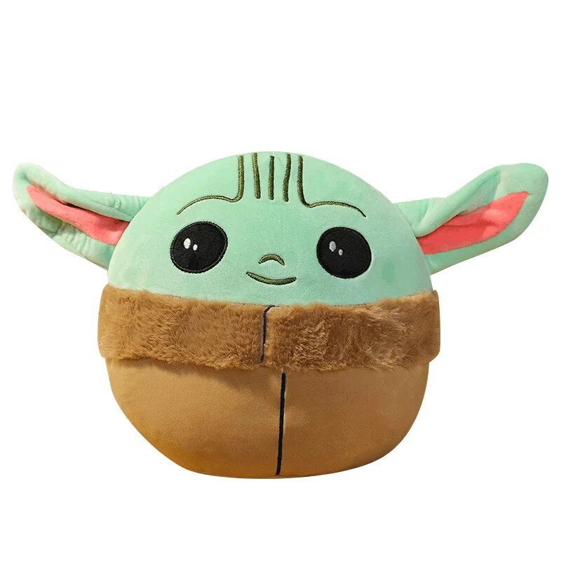 Almofada Macia Pelúcia do Baby Yoda - Disney Mandalorian Star Wars - Almofada Decorativa para Presente