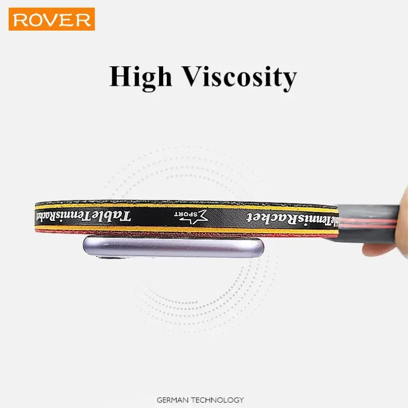 Conjunto Raquetes de Tênis de Mesa Profissional RAOVTE 5/6 Estrelas - Raquetes de Ping Pong com Borracha Pimples-in Lâmina Premium