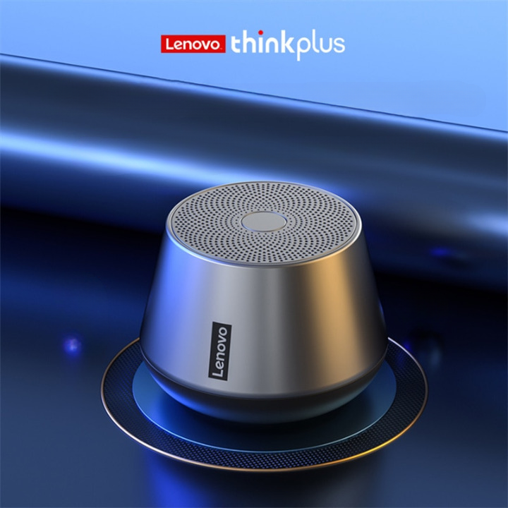Caixa de Som Bluettoh Lenovo para Pc Notebook - Bateria Recarregável - com Microfone para chamada de voz e Aúdio Hifi