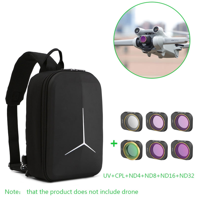 Bolsa Case Protetora para DJI Mini 3 PRO - Mochila de Ombro Portátil para Drones DJI