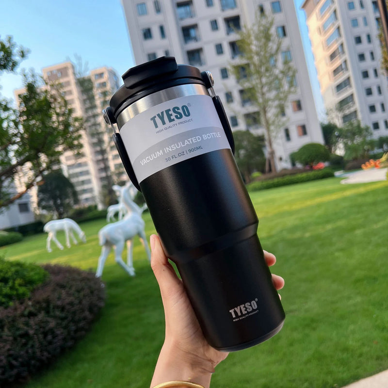 Copo Garrafa Térmica Tumbler Tyeso 1200ml com Alça - de Aço Inox com Isolamento Térmico a Vácuo