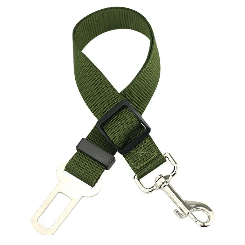 Cinto de Segurança Premium Pet para Gato Cachorro - Cinto de Carro para Animais, Coleira de Tração com Clipe de Segurança