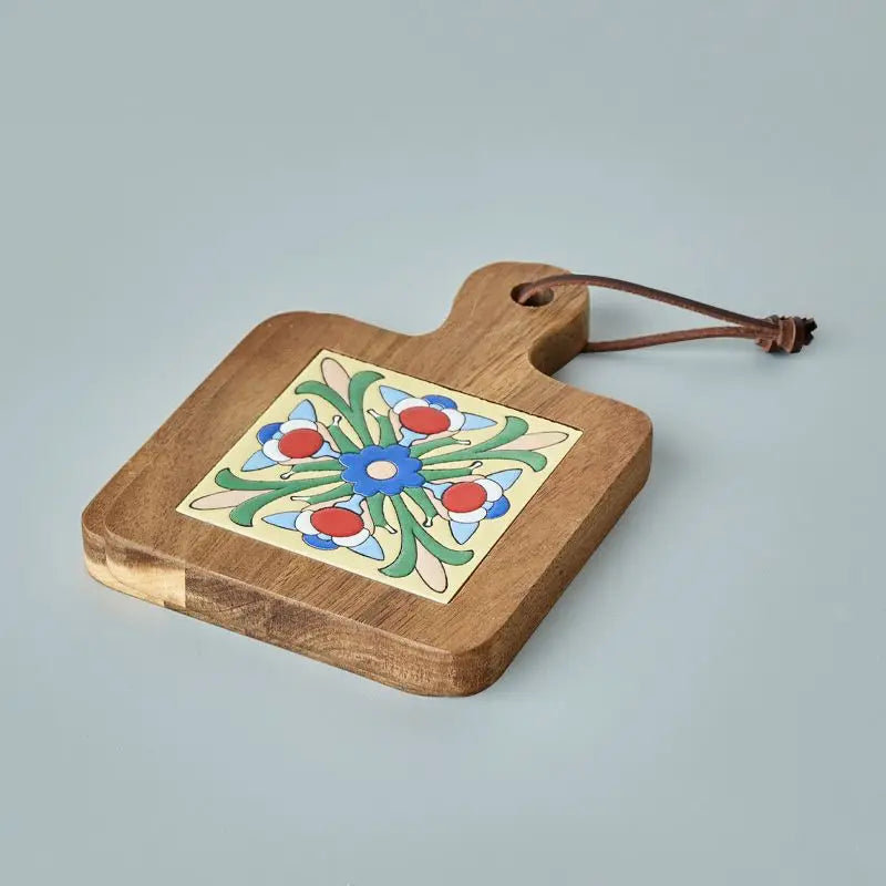Porta Copos Descanso de Mesa Retrô Artesanal em Madeira - Para Restaurante Festas Sala de Jantar