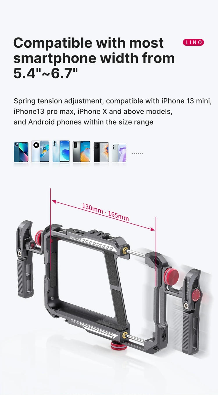 Case Gaiola Ulanzi Lino para Gravação em Smartphone Celular – Case Protetora com Suporte Lateral