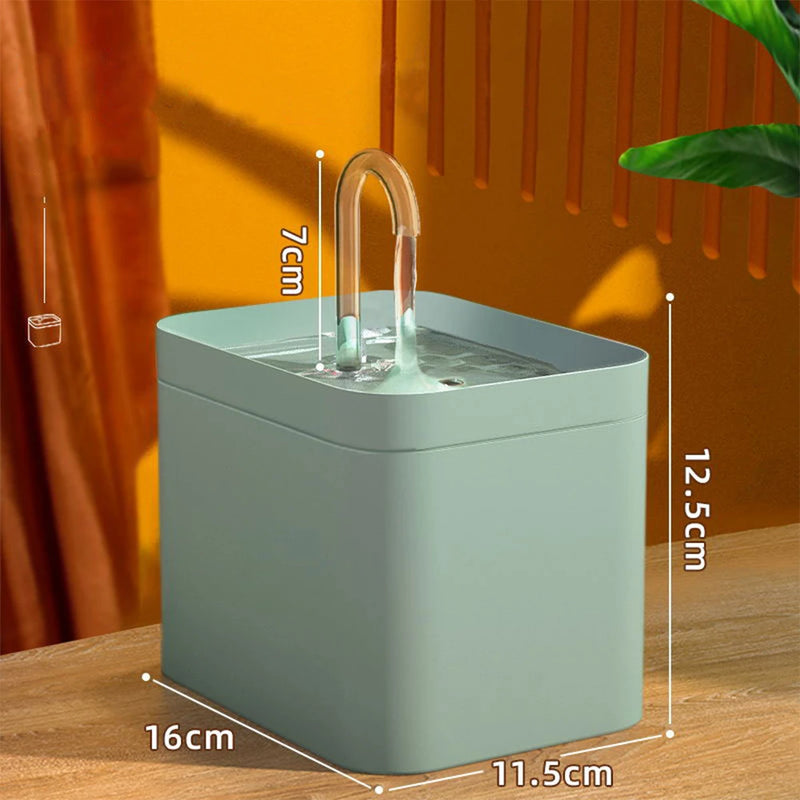 Fonte de Água Silenciosa com Filtro para Gato Cães - Bebedouro Automático para Pets com Sistema Preventivo de Queima da Bomba