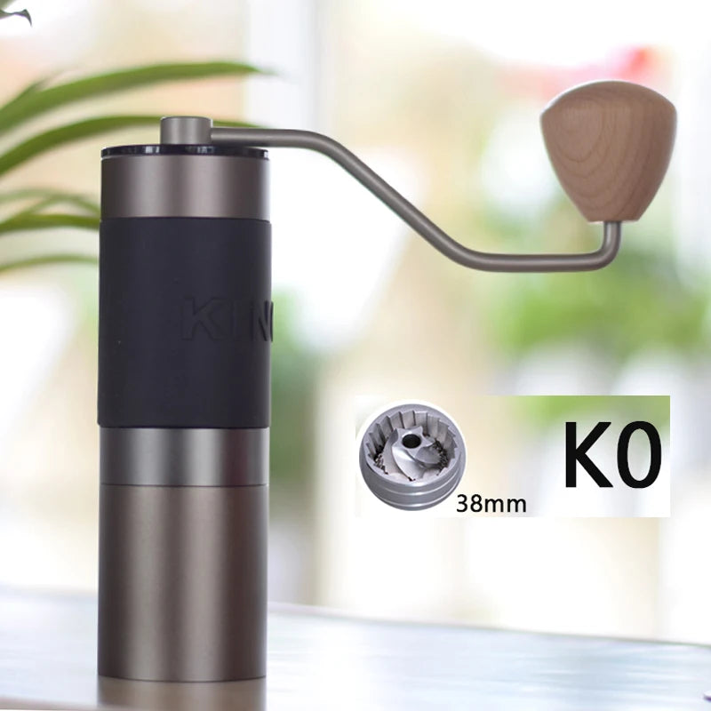 Moedor de Café Manual Ajustável KINGrinder K1/K2 - Moedor Portátil de Aço Inox 420 e Burr de 38mm/48mm