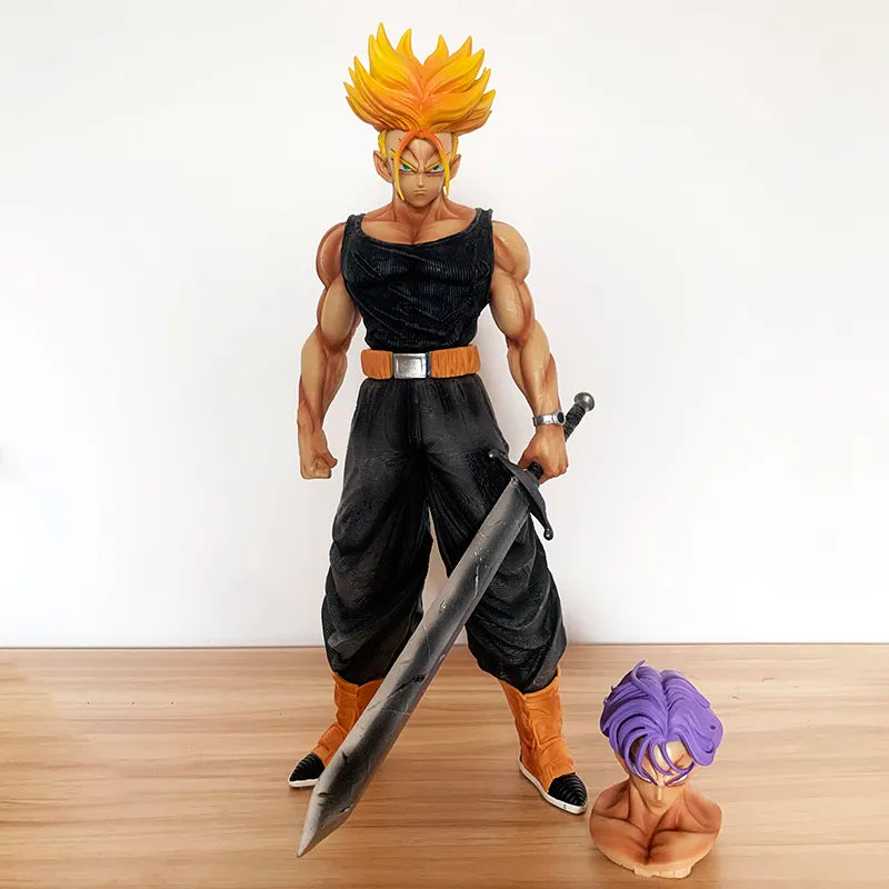 Boneco Dragon Ball Z Trunks Super Saiyan - Figura de Ação Colecionável Anime - Brinquedo de Anime