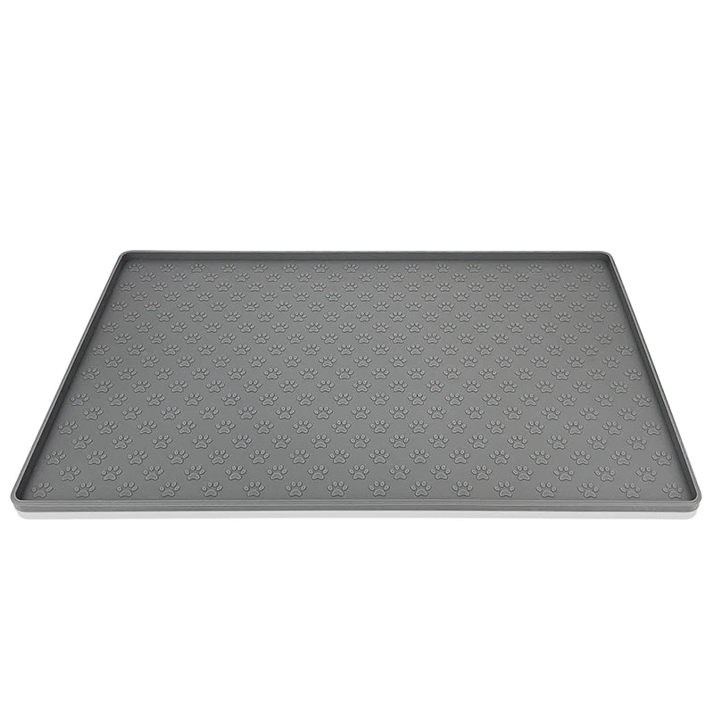 Tapete de Alimentação para Pet em Silicone - Base Antiderrapante para Tigela de Ração de Cachorro Gato