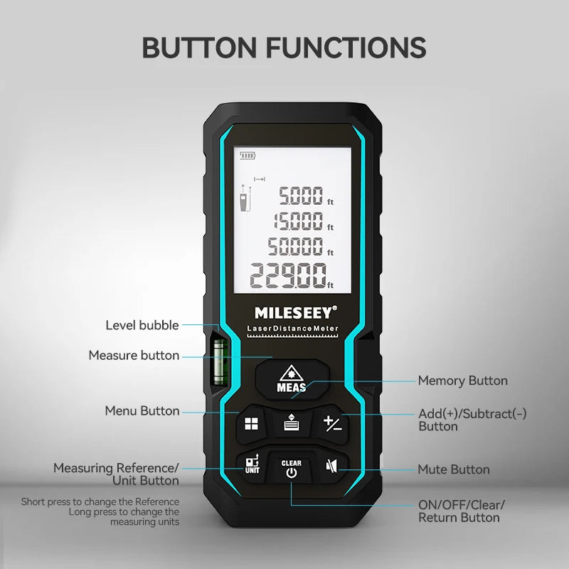 Trena a Laser MILESEEY S6 Digital