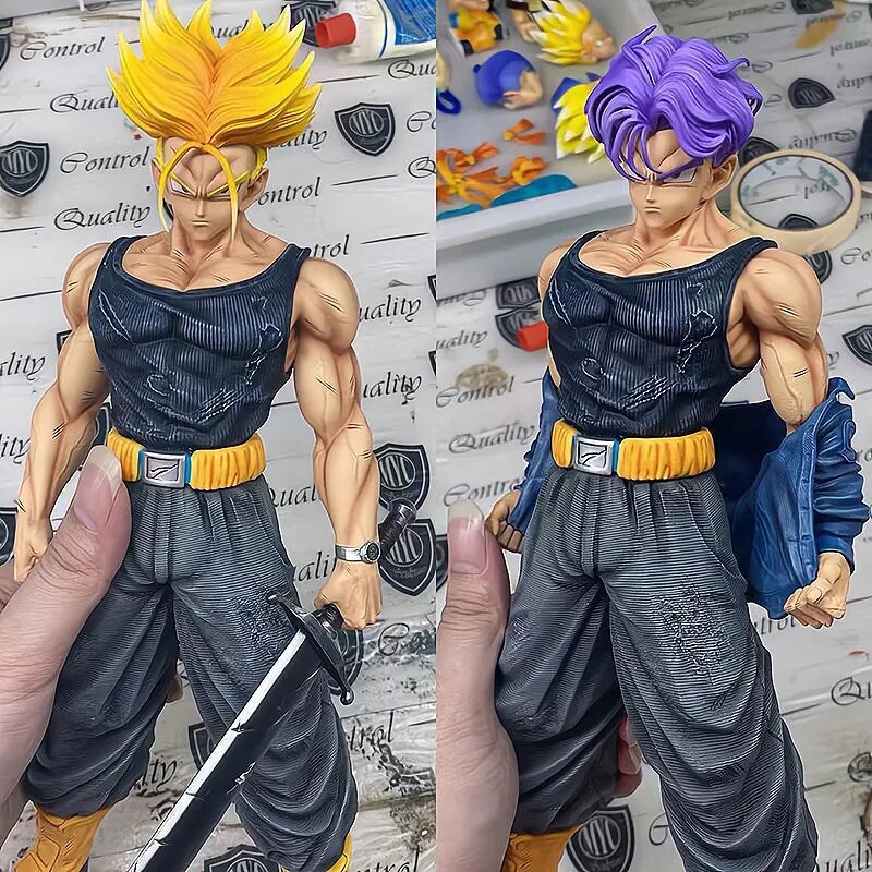 Boneco Dragon Ball Z Trunks Super Saiyan - Figura de Ação Colecionável Anime - Brinquedo de Anime