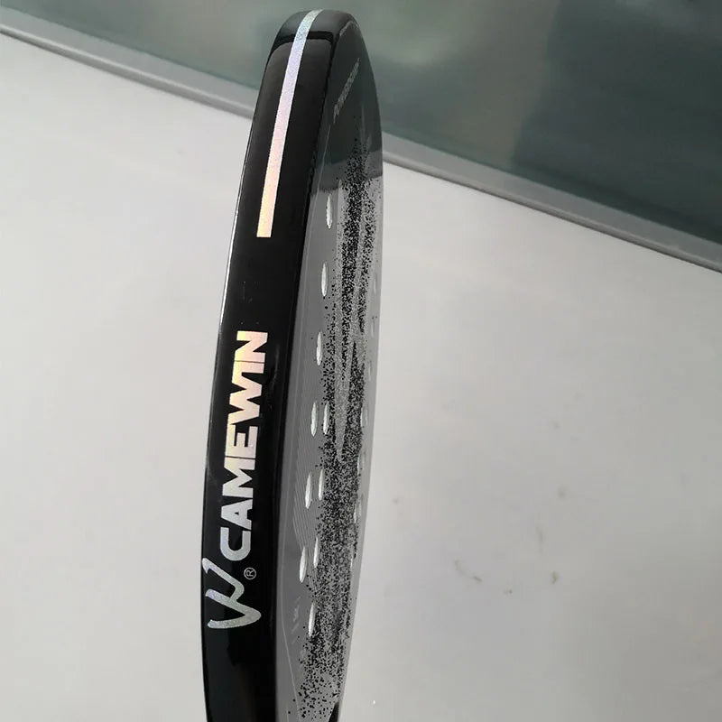 Raquete de Beach Tennis Camewin em Fibra de Carbono 3k Premium - Superfície Rugosa Completa