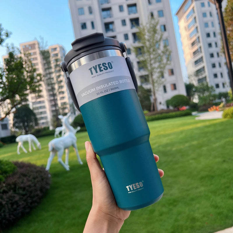 Copo Garrafa Térmica Tumbler Tyeso 1200ml com Alça - de Aço Inox com Isolamento Térmico a Vácuo