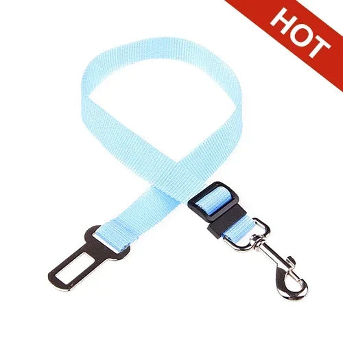 Cinto de Segurança Premium Pet para Gato Cachorro - Cinto de Carro para Animais, Coleira de Tração com Clipe de Segurança