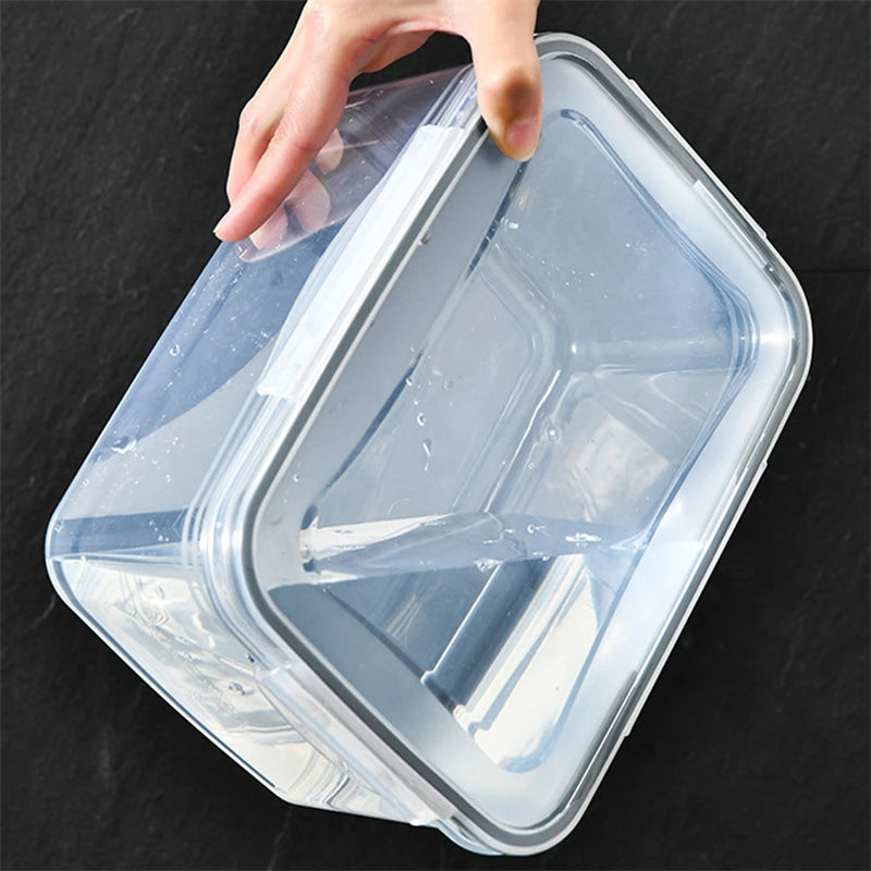 Pote Organizador com Cesto para Geladeira - Mantém Alimentos Mais Frescos Frutas e Legumes