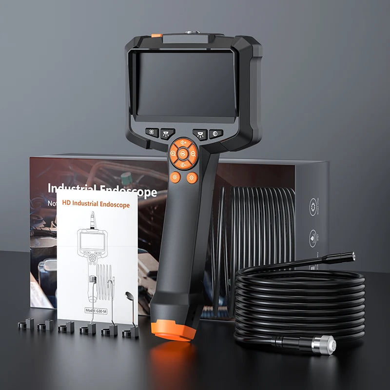 Câmera Endoscópio Industrial com Tela HD 4.3 Polegadas INSKAM – Câmera de Inspeção à Prova d'Água IP67 1080P com Lente de 8mm