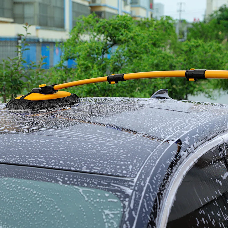 Mop de Limpeza com Cabo Expansível - Feltro Anti Riscos para Lavagem de Carro Veículos Janelas Vidros