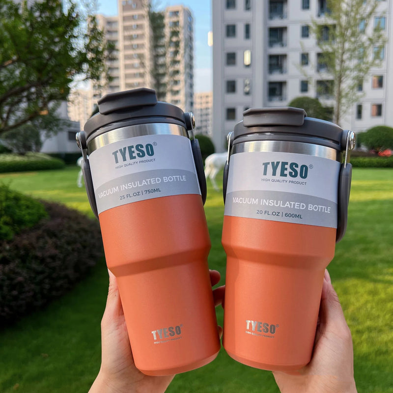 Copo Garrafa Térmica Tumbler Tyeso 1200ml com Alça - de Aço Inox com Isolamento Térmico a Vácuo