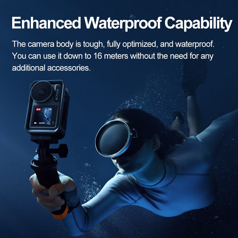 Câmera DJI Osmo Action 3 KIT Completo - à Prova d'Água até 60 metros - Full HD 4K de 120 FPS