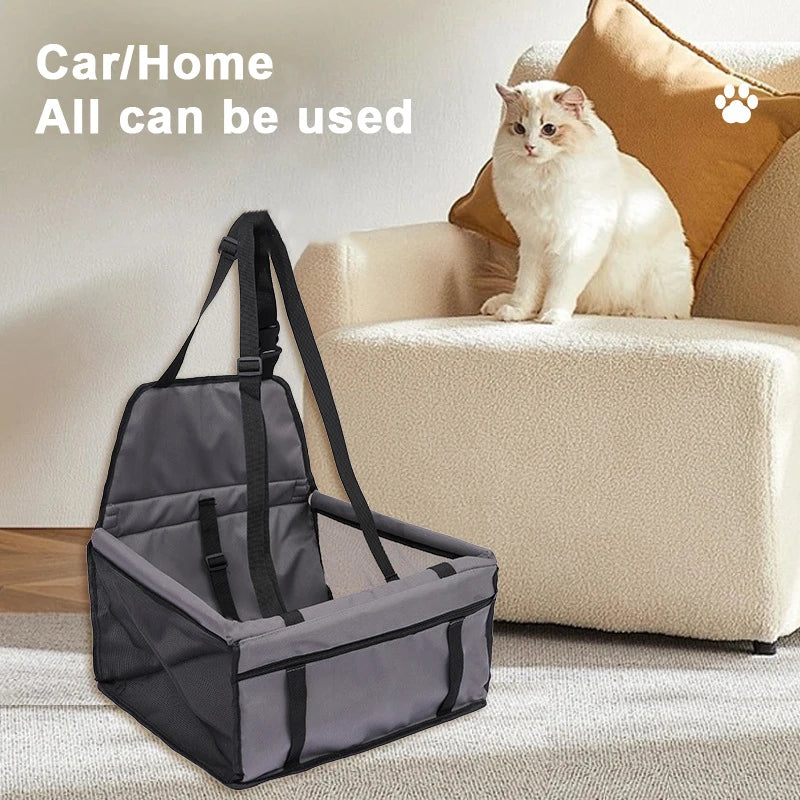 Cesta Assento de Transporte para Pets Cães no Carro - Cesta Estável para Viagem Assento Pet