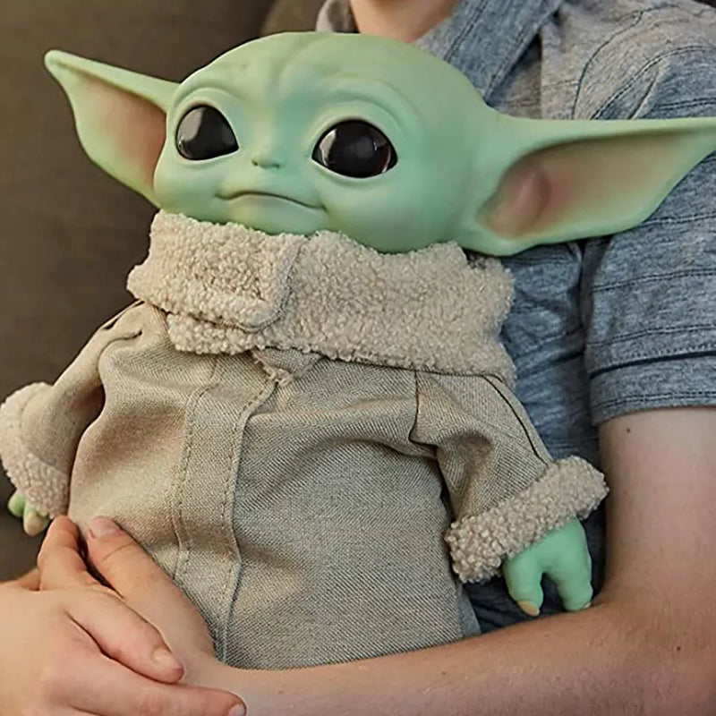 Action Figure Baby Yoda de 28cm - Brinquedo de Pelúcia do Mestre Yoda - de Coleção ideal para Presente