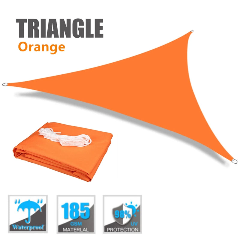 Toldo Solar Impermeável com Proteção UV 98% - Lona Toldo Cobertura Triangular para Área Externa Piscina Jardim