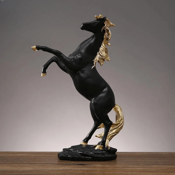 Escultura Decoração Cavalo Desbravador 30cm Grande - para Escritório Quarto Sala