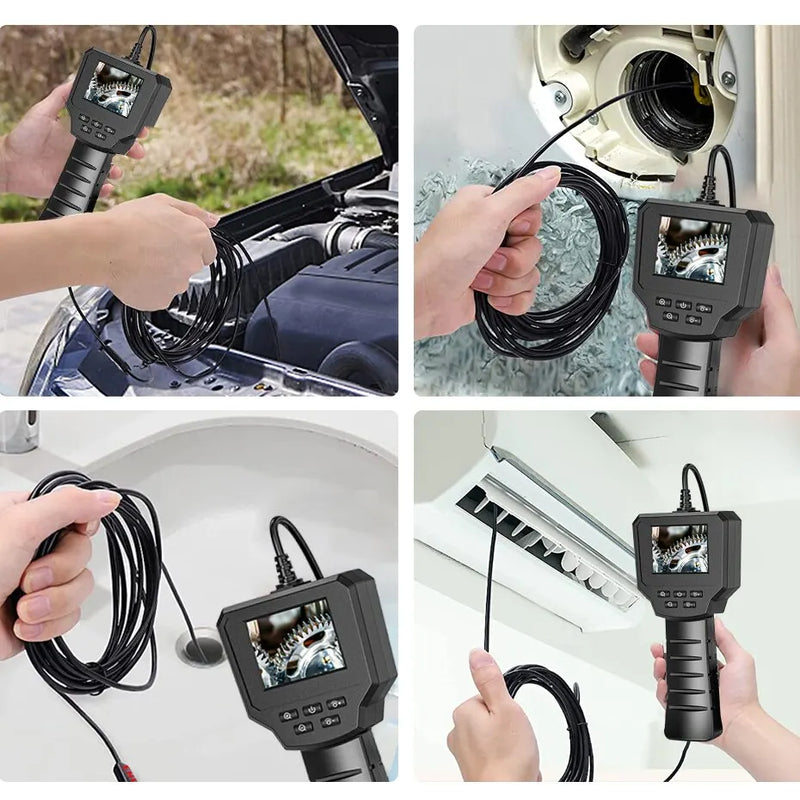 Câmera Endoscópio Industrial com Tela HD 4.3 Polegadas INSKAM – Câmera de Inspeção à Prova d'Água IP67 1080P com Lente de 8mm