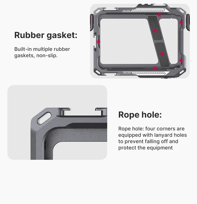 Case Gaiola Ulanzi Lino para Gravação em Smartphone Celular – Case Protetora com Suporte Lateral
