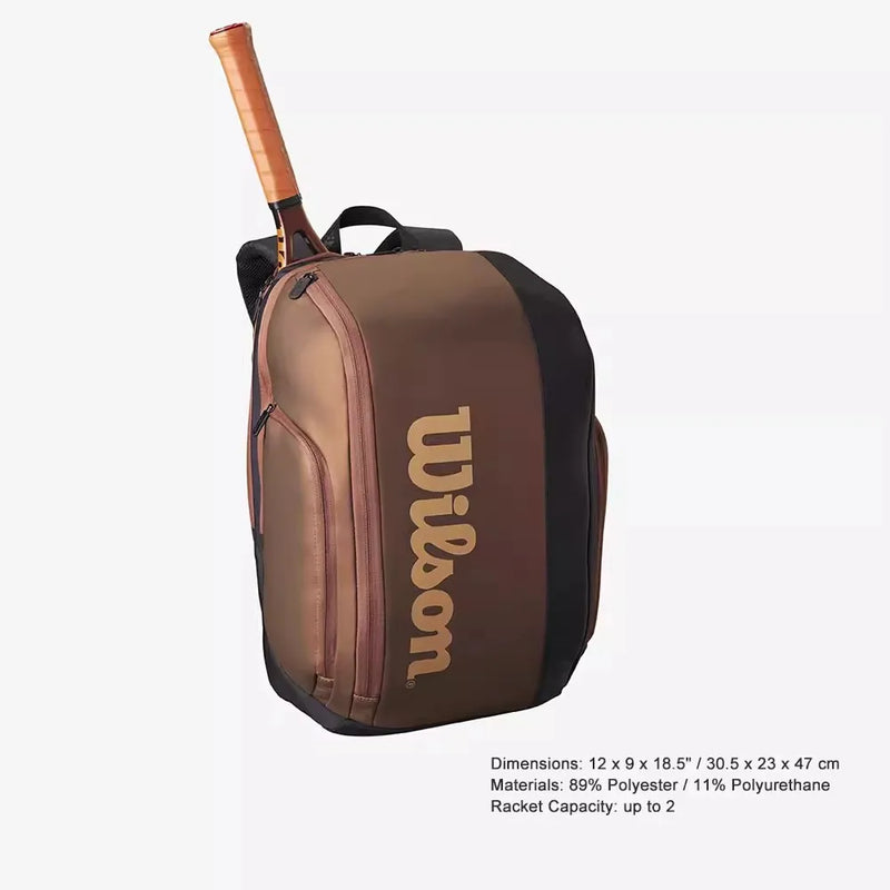 Bolsa Mochila de Tênis Wilson Super Tour PRO Staff V14 – Mochila Grande para Raquetes com Compartimento para Calçados