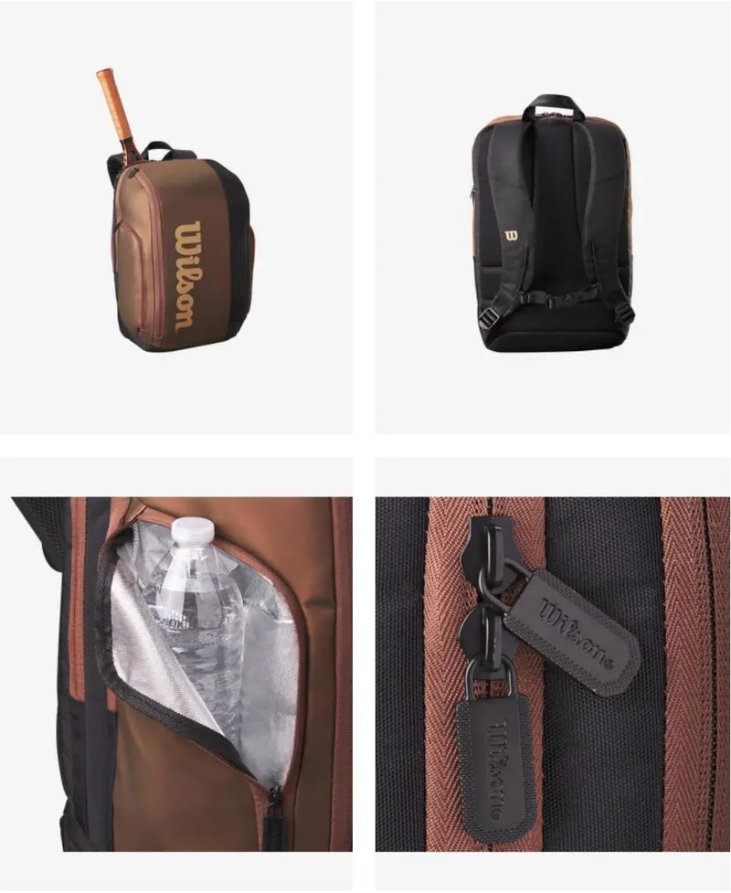 Bolsa Mochila de Tênis Wilson Super Tour PRO Staff V14 – Mochila Grande para Raquetes com Compartimento para Calçados