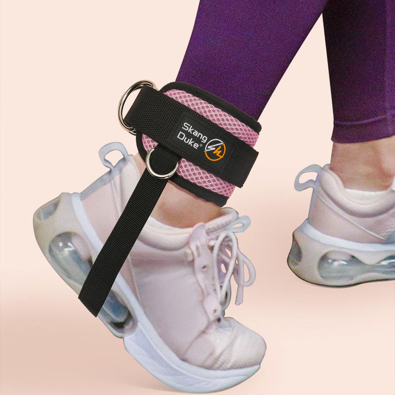 Tornozeleira Almofadadas Macia para Treino de Perna Glúteos em Máquinas de Cabo – Faixas de Tornozelo com Argola Reforçada