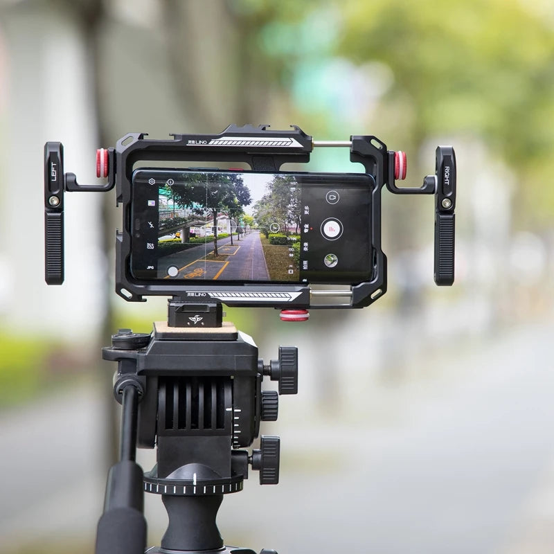 Case Gaiola Ulanzi Lino para Gravação em Smartphone Celular – Case Protetora com Suporte Lateral