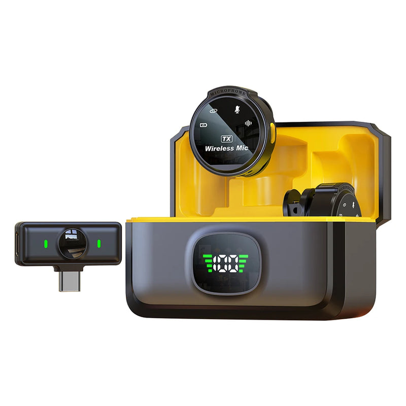 Microfone Lapela Inteligente Sem Fio Xiaomi J6 – Ideal para Vlogs Lives Youtube Entrevistas
