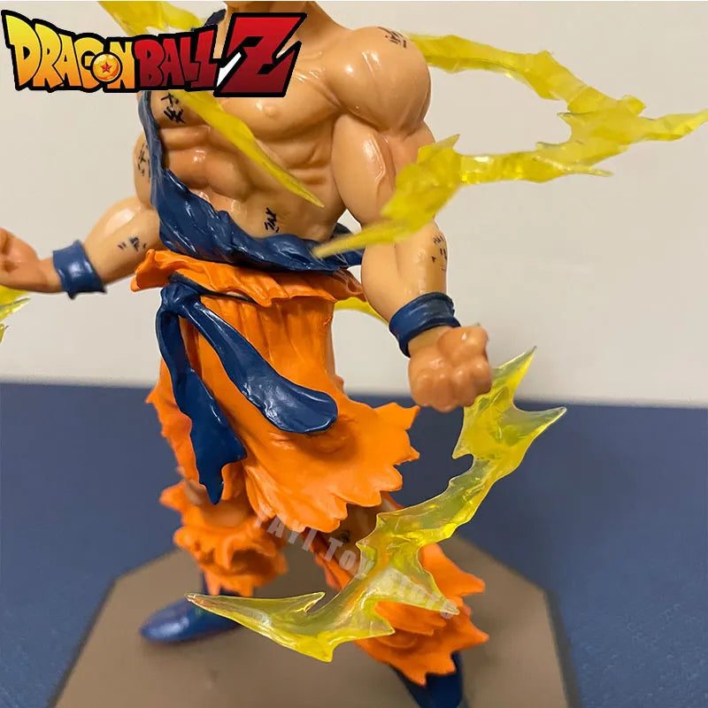 Boneco Goku modo Sayajin - Dragon Ball Z Anime - Modelo de Coleção