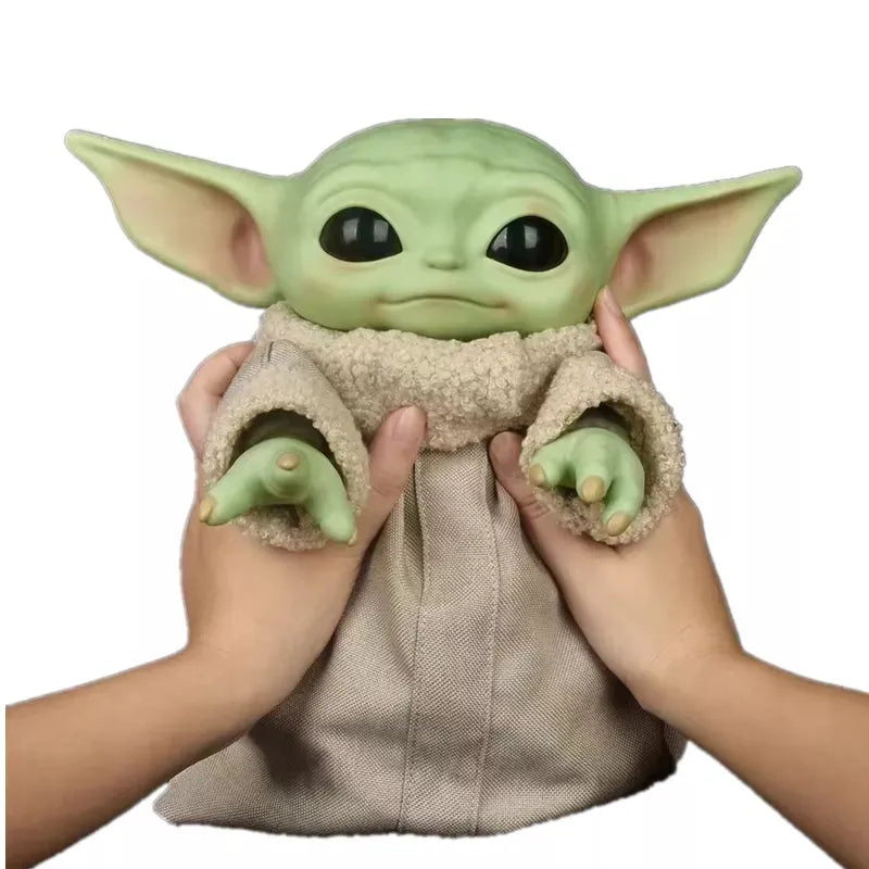 Action Figure Baby Yoda de 28cm - Brinquedo de Pelúcia do Mestre Yoda - de Coleção ideal para Presente