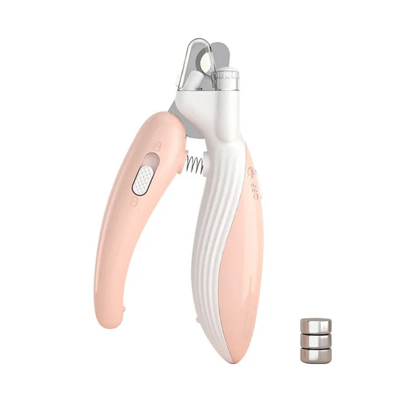 Alicate Profissional para Aparar Unhas de Pet com LED - Cortador para Aparar Garras de Cães Gatos Pequenos Animais