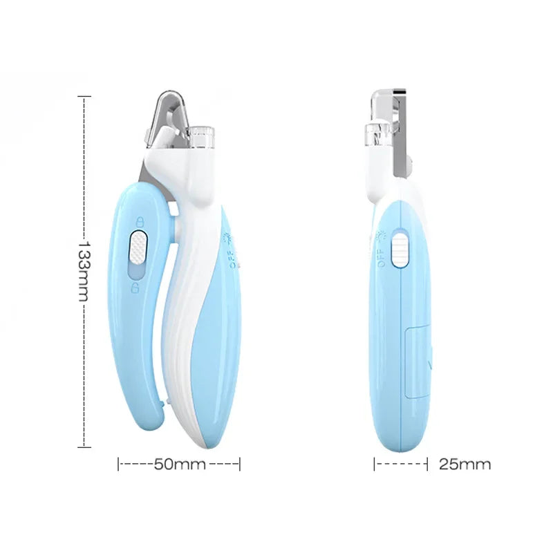 Alicate Profissional para Aparar Unhas de Pet com LED - Cortador para Aparar Garras de Cães Gatos Pequenos Animais