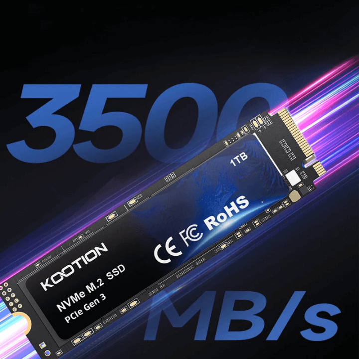 Memória SSD KOOTION X15 - M.2 NVMe PCIe3 - 1TB 512GB 256GB - para PC Desktop Notebook